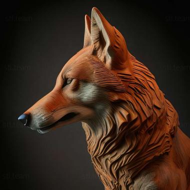 3D модель Canis lupus monstrabilis (STL)